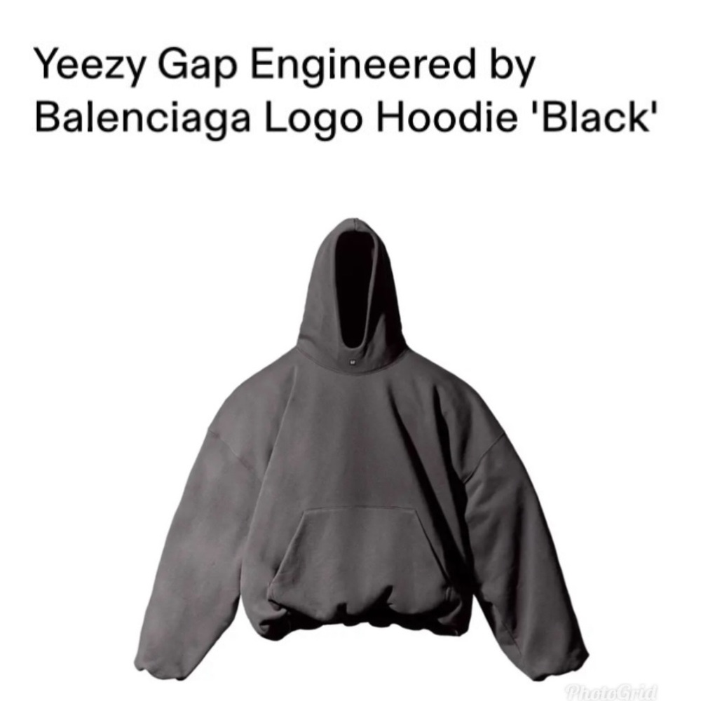 Yeezy Gap Engineered by Balenciaga Logo Hoodie
